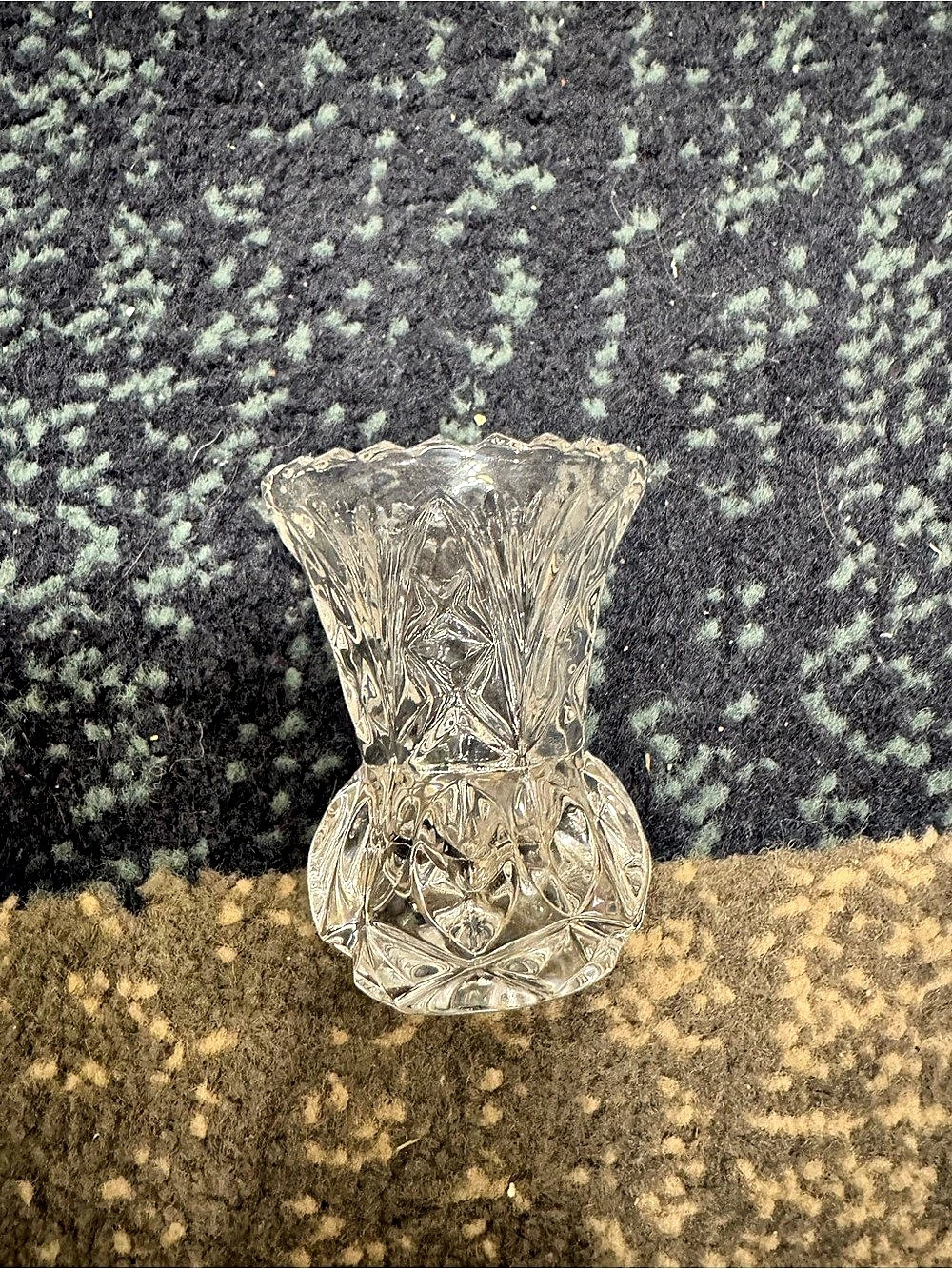 Clear Cut toothpick Vase